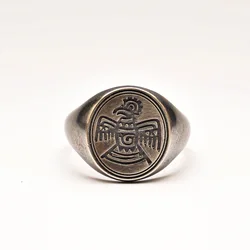 New Arrival Trendy Thunderbirds Design Retro Thai Silver Ladies Ring Promotion Jewelry For Women New Year Gifts No Fade