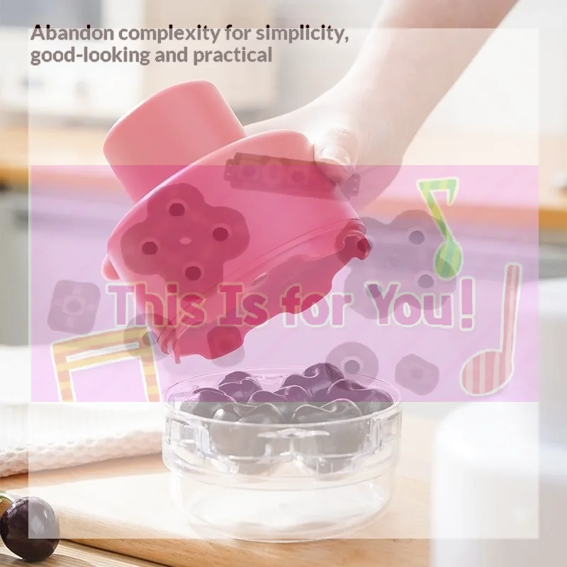 【MA】Cherry Pitters Corer Handheld Press Cherry Pitter Remover With 7 Holes Multi-Purpose Fruit Core Pitting Tools