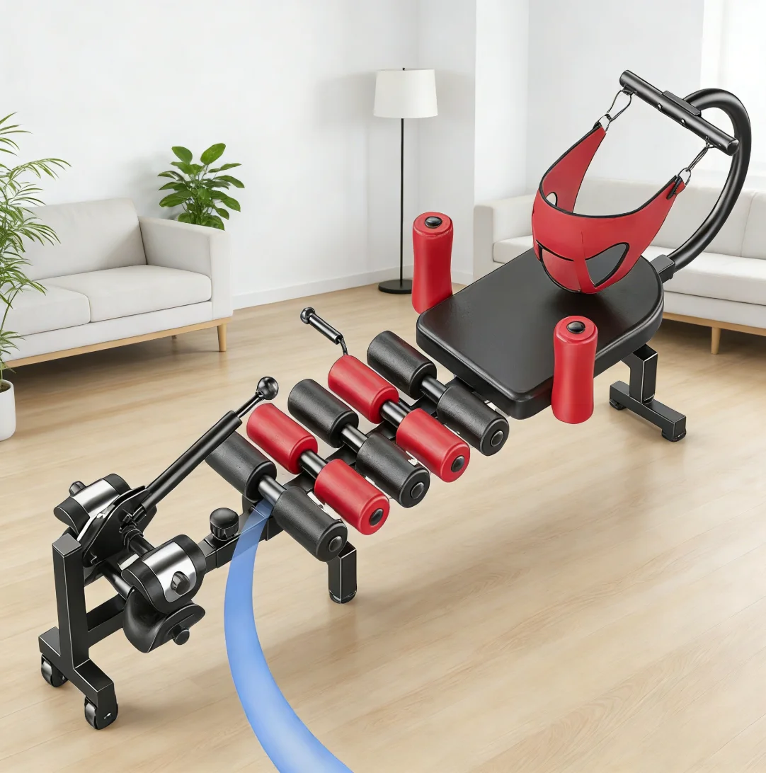 

Leihu Stainless Steel Lumbar Spine Stretching Traction Device Home-use Inverted Machine Neck Elevation Training Bed Correction