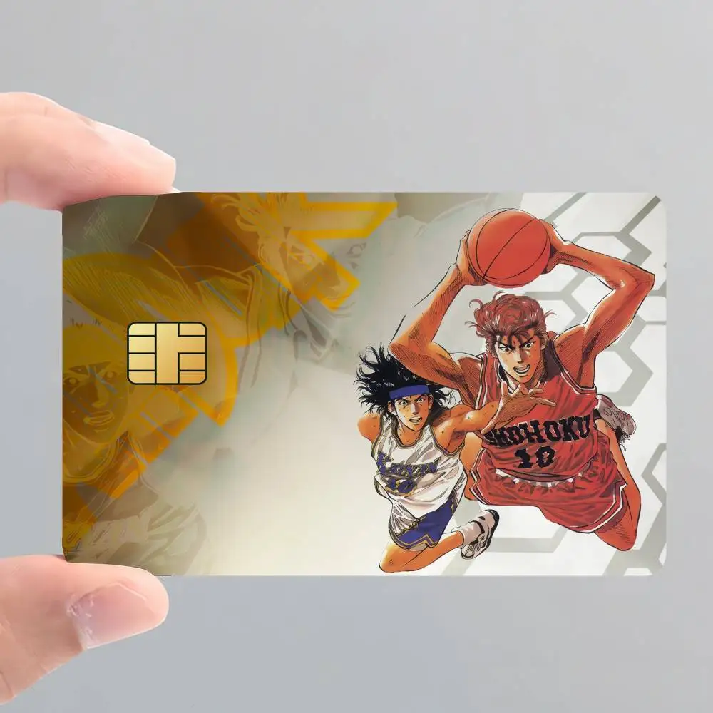 Anime S-SLam D-Dunk Card Stickers for Bank Access Protective Waterproof Film Cover Sticker Surprise Gift