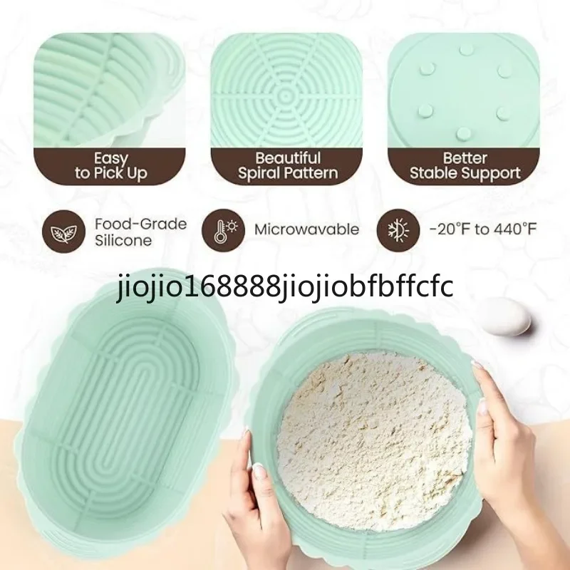 Suitable for folding 15-piece silicone fermentation basket, baking dough fermentation bowl, set