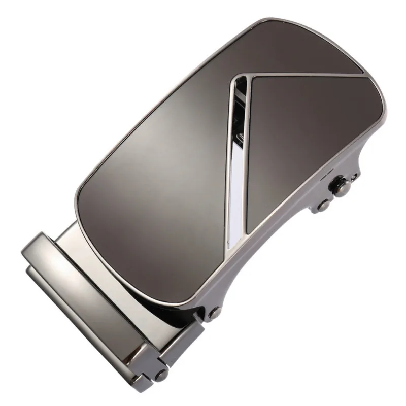 New Alloy Automatic Buckle 3.5 Cm Casual Business Belt Accessories Geometric Pattern Fashionable Versatile Belt Buckle