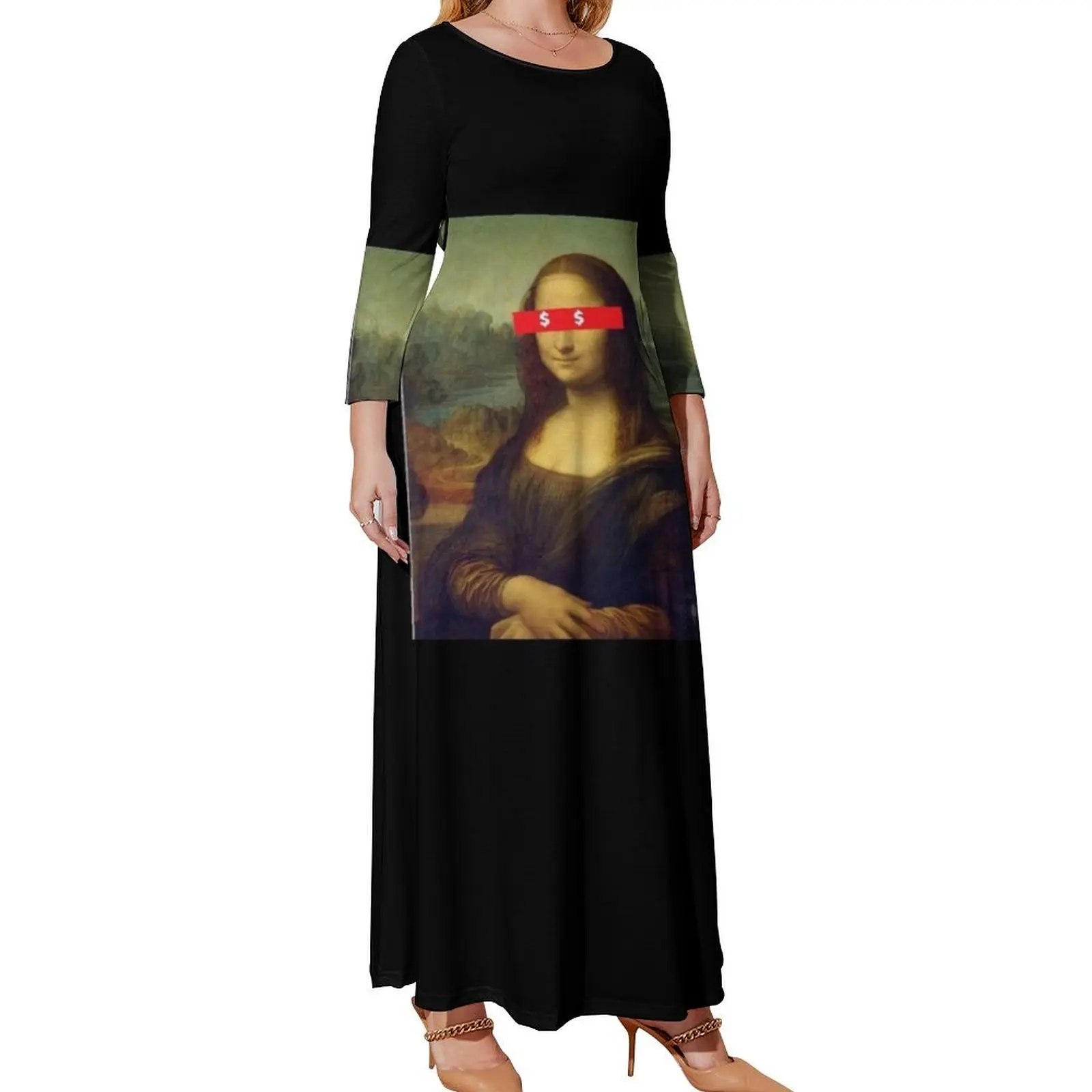 

Money Lisa, Mona Lisa Long Sleeved Dress party dresses women Elegant gowns