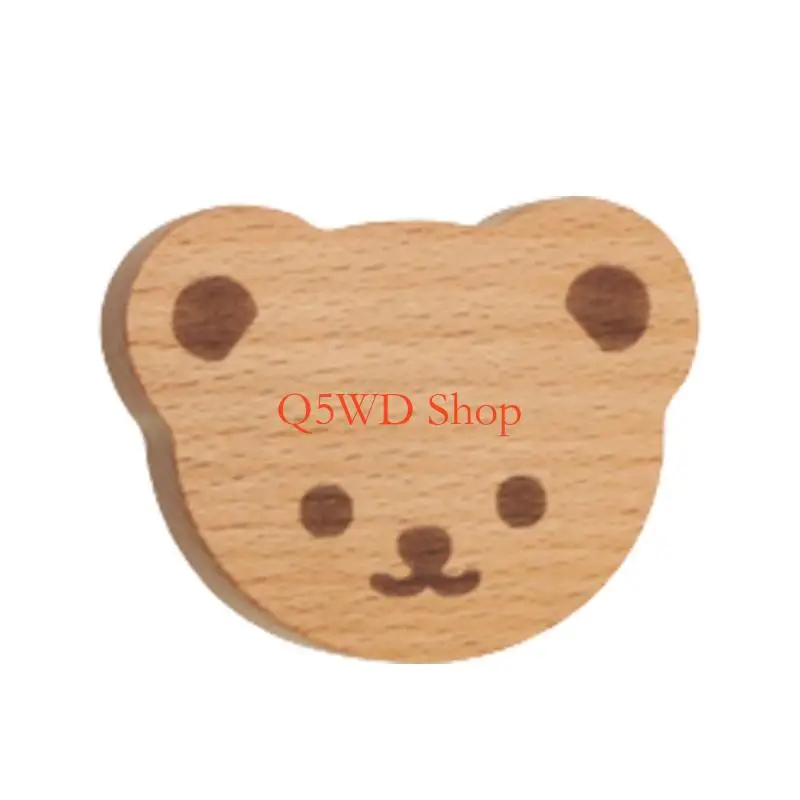 Q5WD No-Drill Fresher Handles Quick & Đơn giản Kéo bằng gỗ Tay cầm mô hình động vật Tay cầm cho tủ ngăn kéo