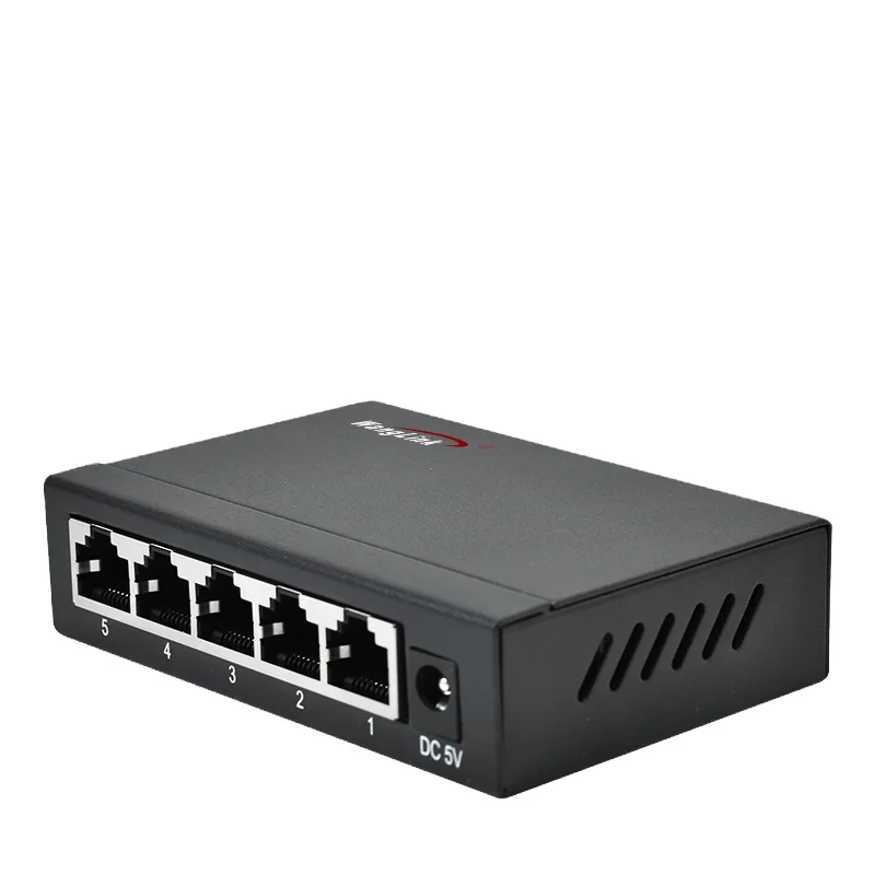 Switch di rete Wanglink veloce non gestito con hub Ethernet a 5 porte 10/100/1000 Mbps