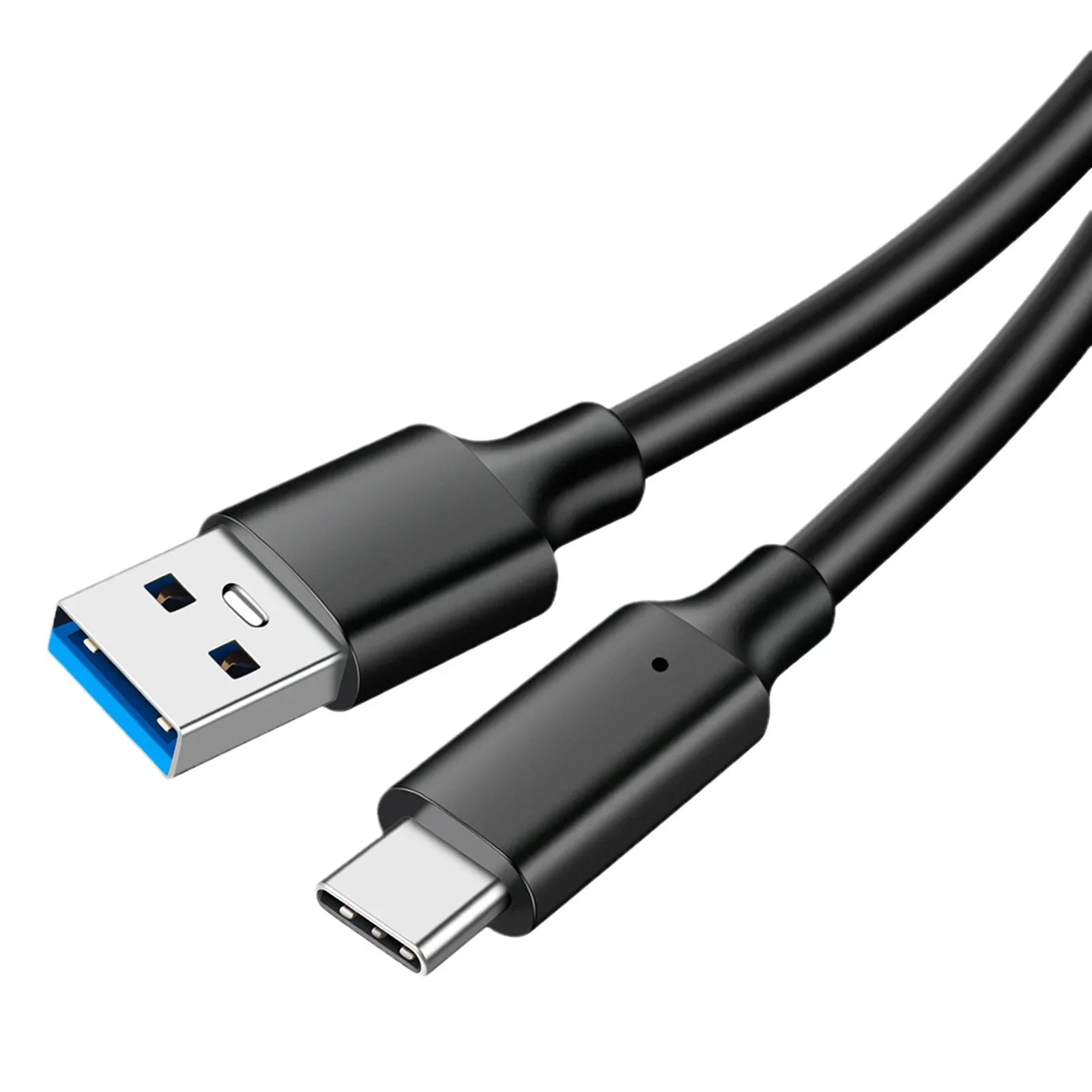 USB 3.2 to Type-C data cable transfer 10Gbps hard drive car 3A60WPD, black suitable for laptop USB cable，0.5m/1m/1.5m/2m