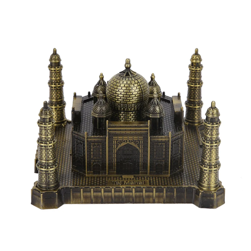 

Creative India Taj Mahal Model Metal World Famous Landmark Building Models Home Office Decor Ornaments