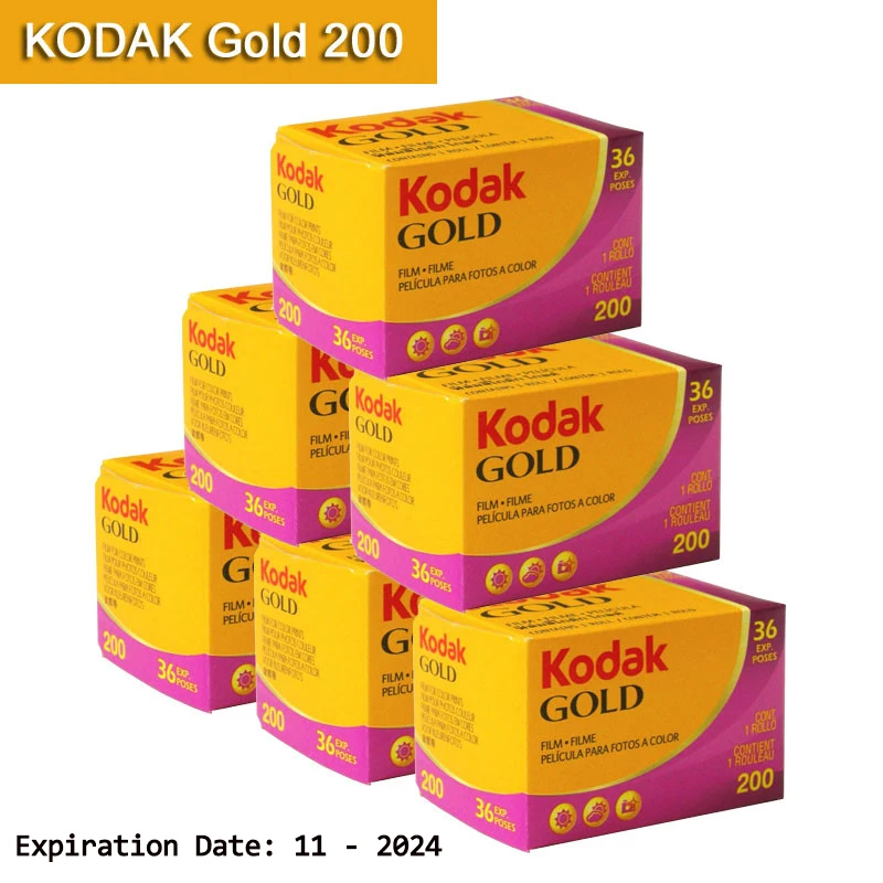 Kodak GOLD 200 35mm Film 36 Exposures per Roll for H35/M35 Cameras  Saturated Color Negative Instant Film(Expiration Date: 2025)