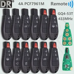 DR GQ4-53T 4A PCF7961MChip 433MHz Car Remote Control Key 56046953AE For Dodge RAM Chrysler Town & Country Jeep Cherokee Sport KL