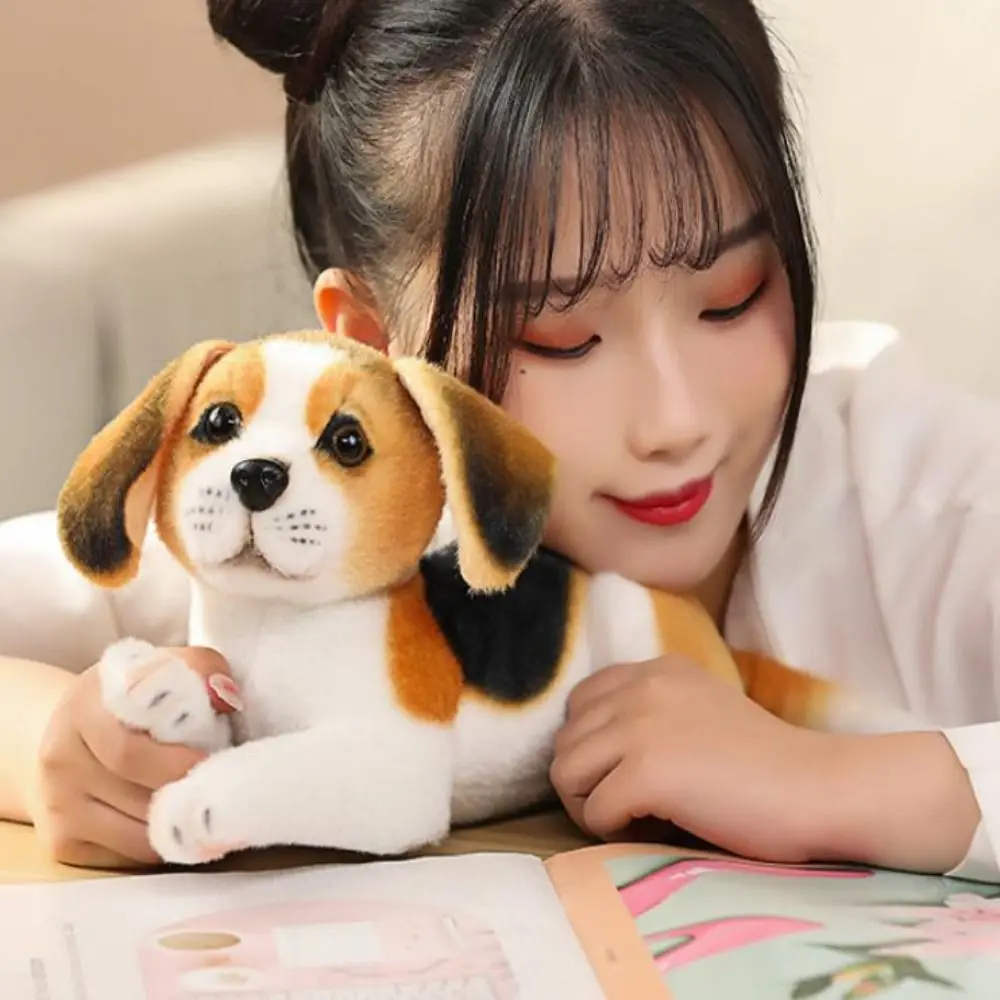 

Cute Husky Simulation Dog Soft Realistic Appearance Puppy Fluffy Akita Dog Home Decor