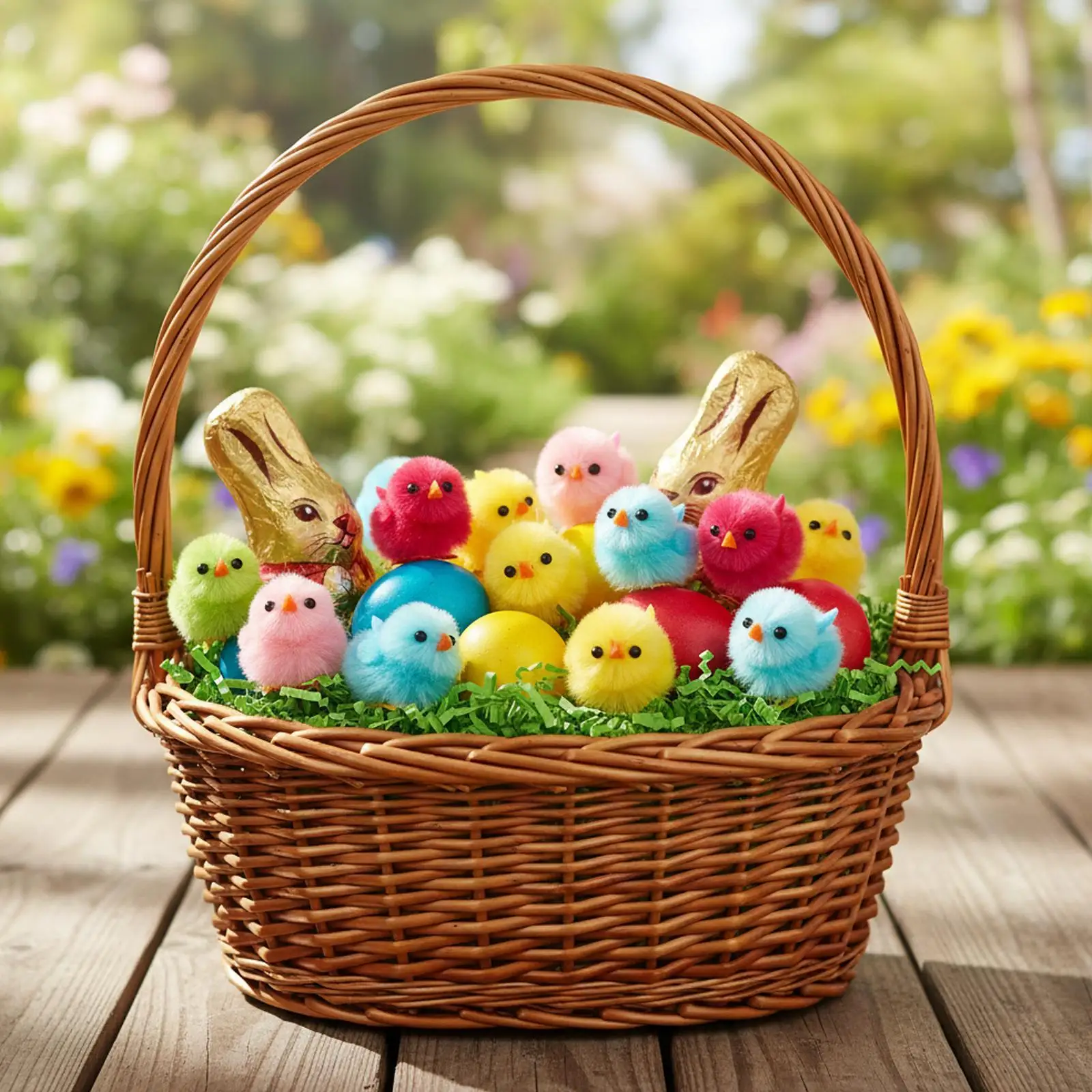 Tiny Miniature Easter Chick Figurines Multicolor Cute Mini Animals for Egg Fillers Party Supplies and Dollhouse