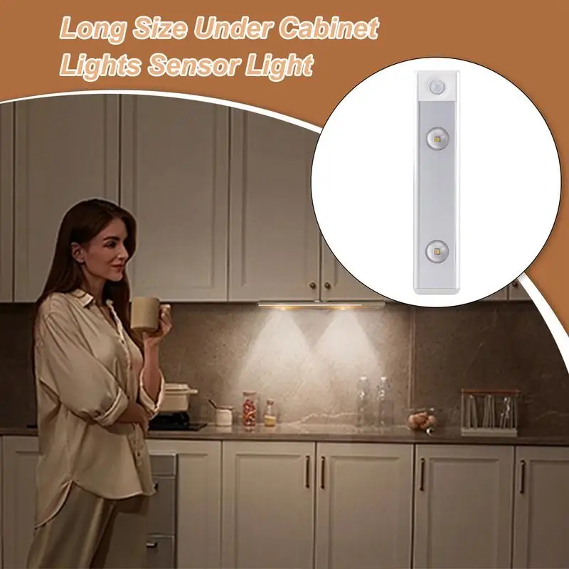 

Motion Activated Under Cabinet Lights Rechargeable Closet Lights Battery Operated Stepless Dimming Motion Sensor Lamp For Indoor