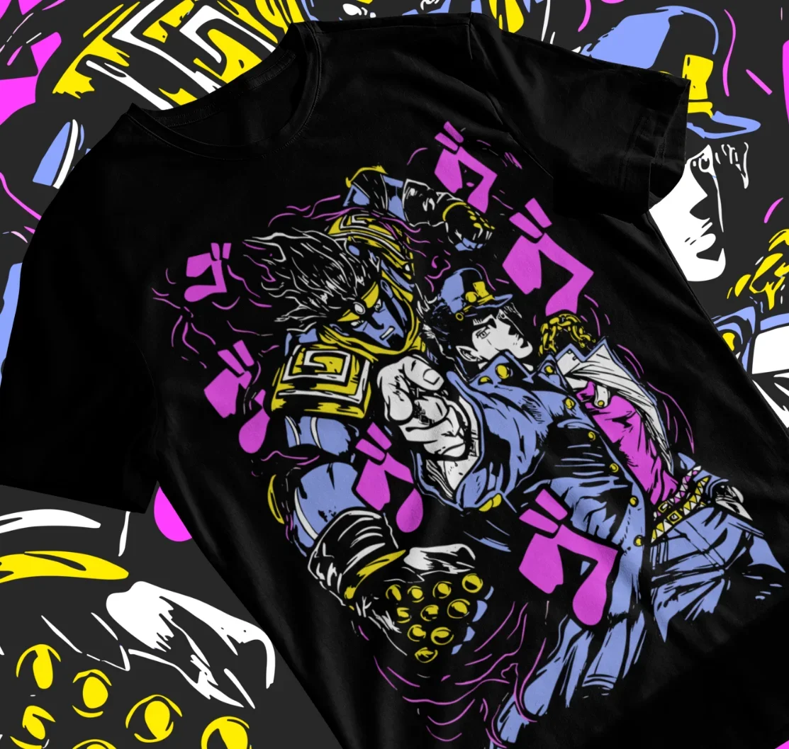 Jotaro Kujo-JoJo's Bizarre T-shirt JoJo's Bizarre Adventure Anime Shirt Soft Tee