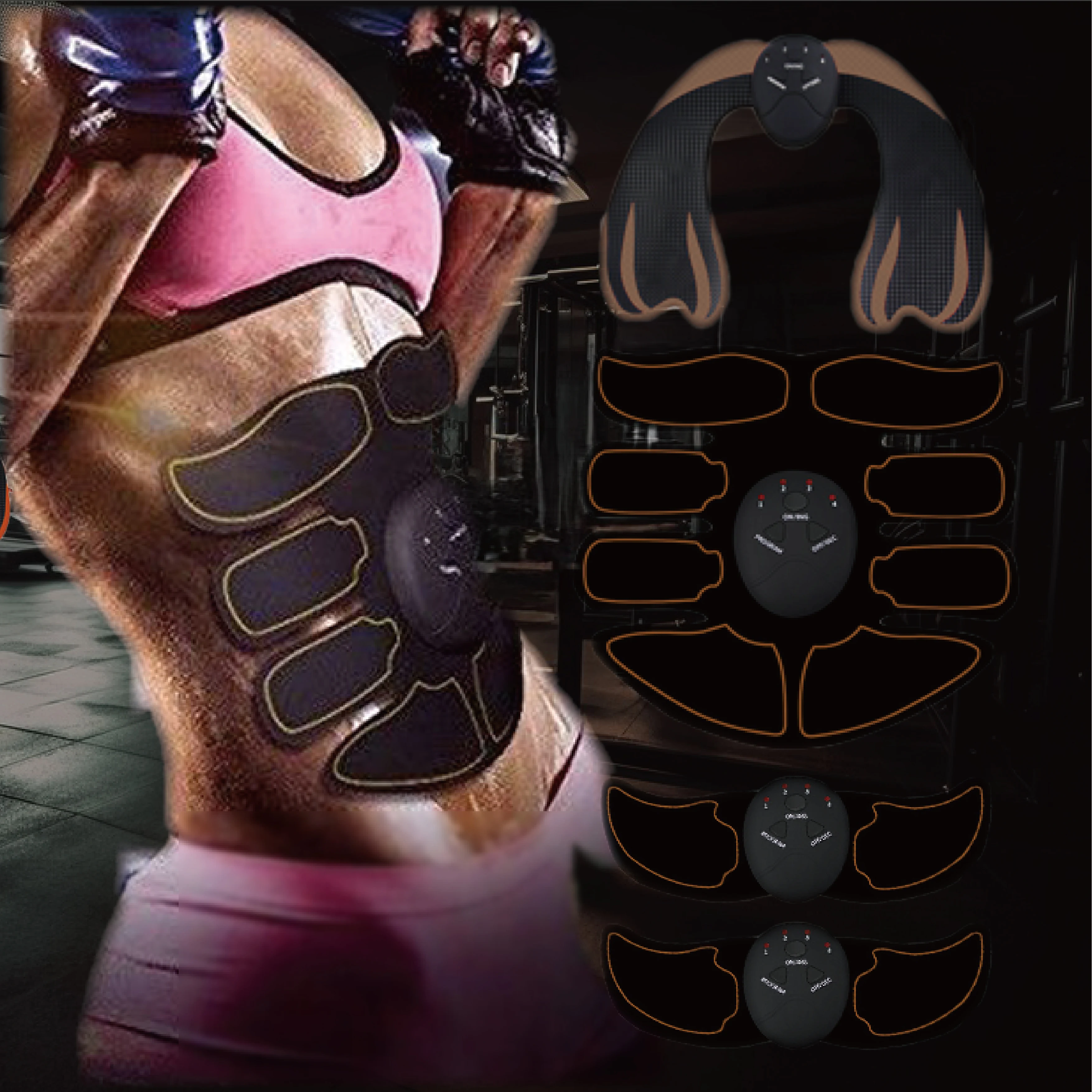 

ABS Stimulator Ab Machine Abdominal HipTrainer Toning Belt Muscle Toner Fitness Training Gear Equipment for Home