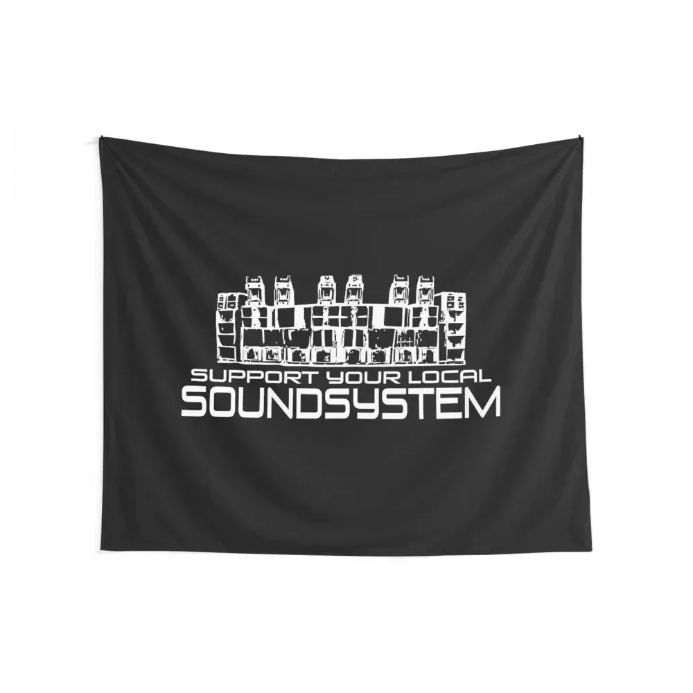 23SY041 - Tekno 23 support your local sound system Tapestry Wall Carpet Bedroom Decor Aesthetic House Decorations Tapestry