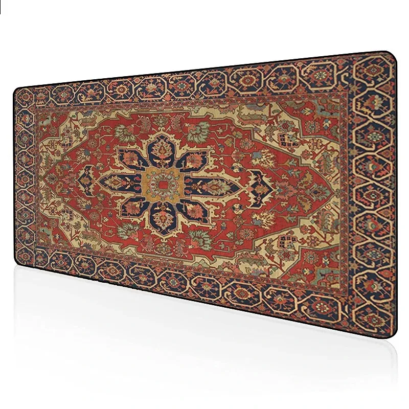 Persian Style Mouse Pad Rubber Large Mousepad Non Slip Table Mat Decor Lock Edge Mouse Mats Mice Pad Carpet Gaming Accessories