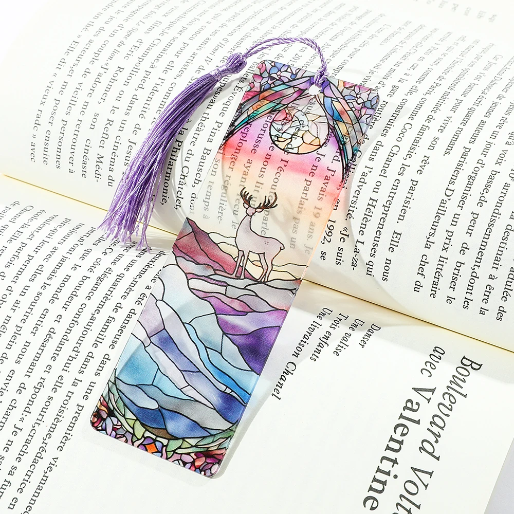 قطعة واحدة من إشارة مرجعية هندسية من الأكريليك الملون الشفاف الصغير لعيد الميلاد، هدية عيد الميلاد للطلاب والمعلمين.