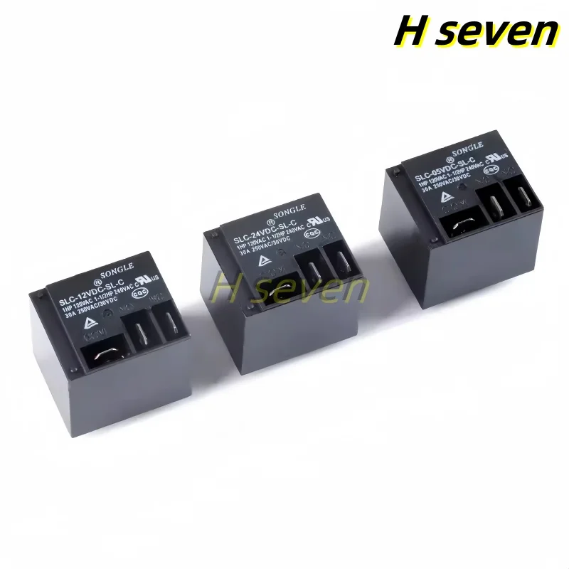 5pcs Power Relay SLC-05V 12V 24VDC-SL-A/SL-C 4pin 5pin 30A T91 A set of normally open/changeover relays