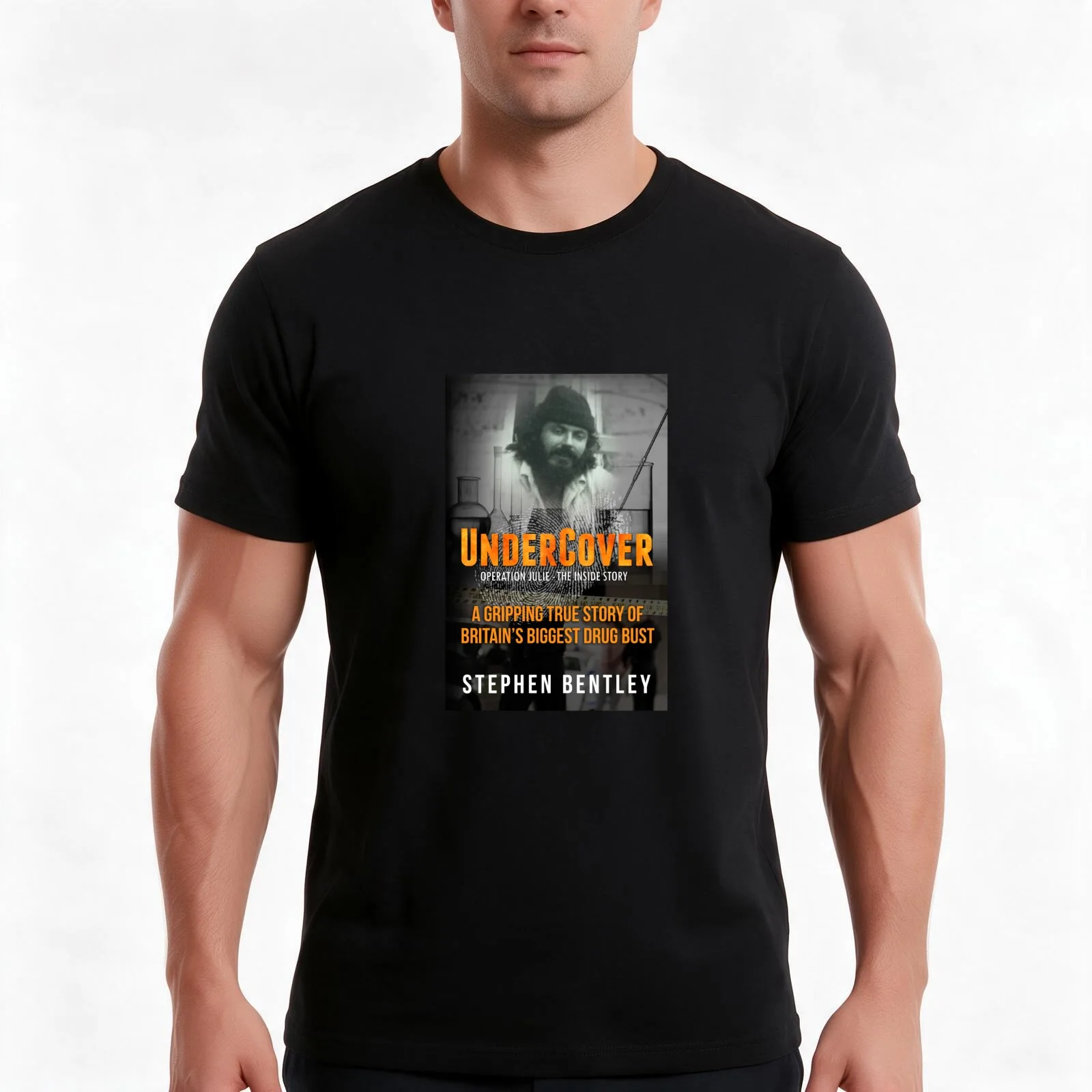 Undercover Operation Julie Book Cover T-Shirt, Summer Casual Cotton Tee, Oversized Streetwear Tops, Vintage Graphic Print