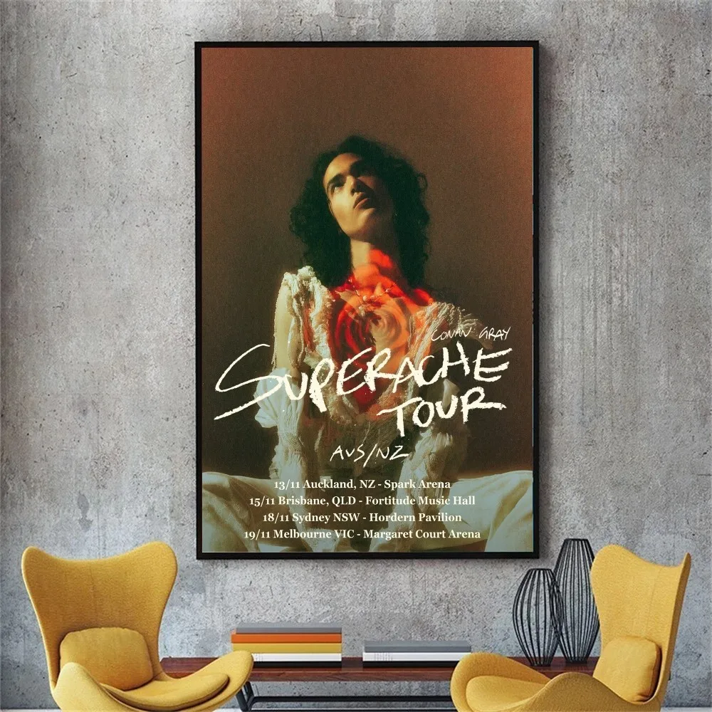 Pop Singer Conan Grays Poster DIY Poster Kraft Paper Vintage Poster Wall Art Painting Study Stickers Big Szie Wall Painting