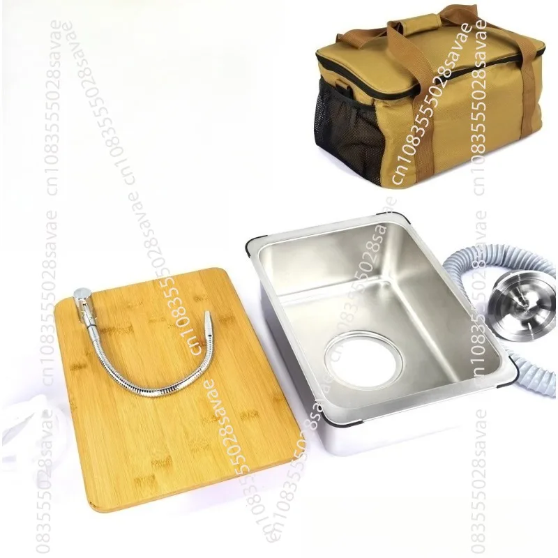 

Camping Table Kitchen Sink Module Combination Faucet Vegetable Basin Sink