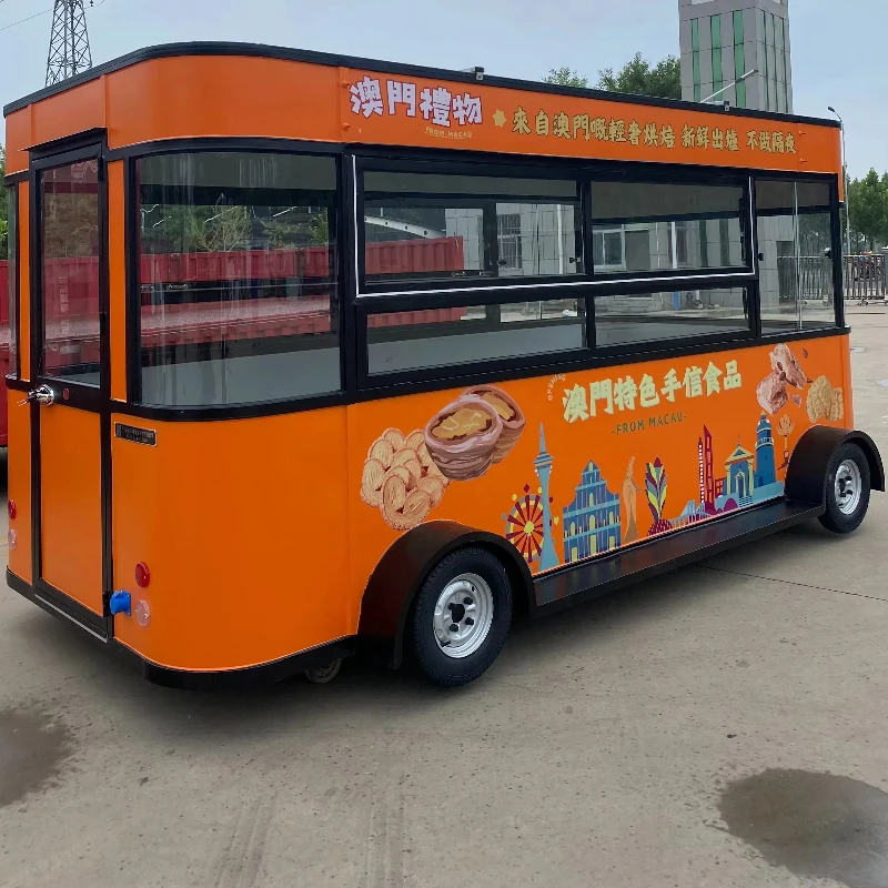 Stainless Steel Mobile Food Truck with Fryer, Sink and Grill, Ideal for Fast Food, Pizza, Snacks,customizable for Street Vending