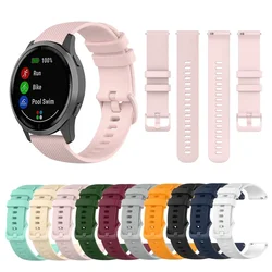 Original Watch Band for Garmin Vivoactive 5 3 Venu 3 2 SQ Vivoactive 4 Forerunner 265 245m Silicone Strap Watchband Accessories
