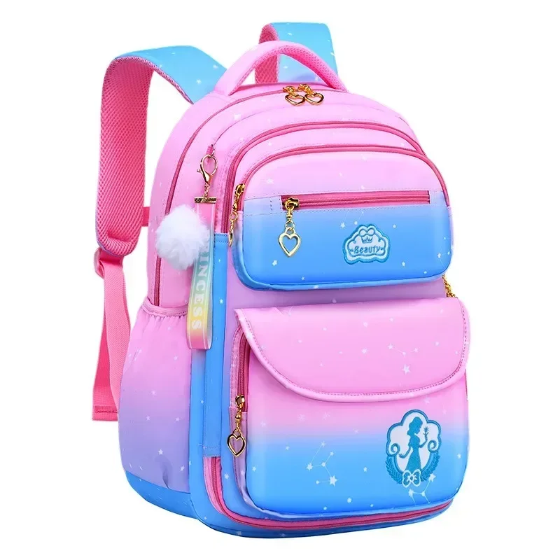 Mochila escolar bonita para niñas, diseño de puerta de refrigerador, mochila para el Campus para niños de 6 a 12 años, mochila impermeable para estudiantes