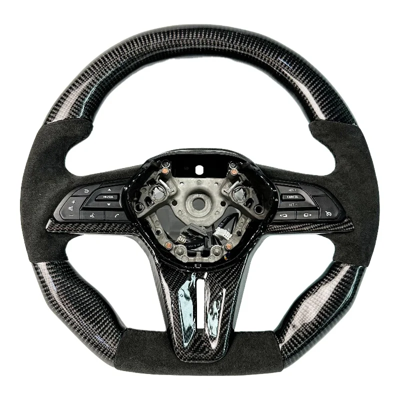 Plug‑Play Carbon Fiber Upgrade Steering Wheel For Nissan GTR R34 R35 Old Car Direct Replacement