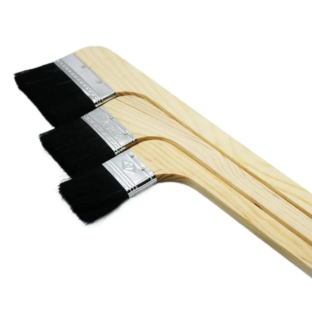 Długi uchwyt, szczotka uniwersalna z włosiem, drewniany uchwyt, szczotka do malowania ścian, szczotka z drewnianym uchwytem, narzędzie do czyszczenia.