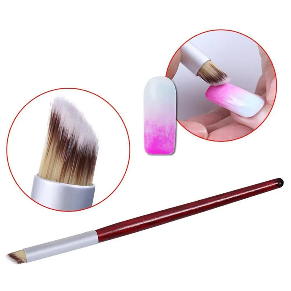 YIKOOLIN 7 Uds juego de cepillos de uñas profesionales de doble cabeza diseño de armadura para Gel UV Kit de herramientas de decoración de uñas para manicura de calidad de salón