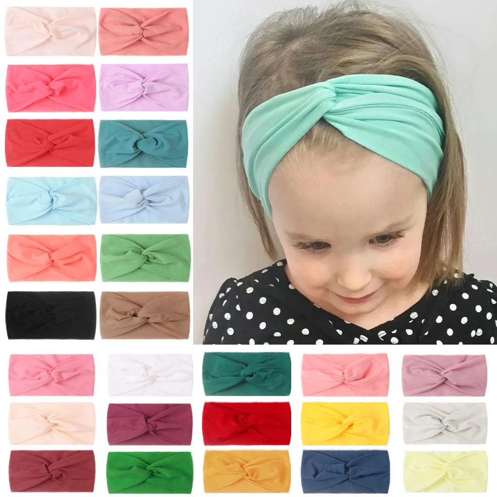 

1 Pcs Super Soft Nylon Headbands Elastic Hair Bands for DIY Hair Accessories for Newborn, Toddler and Kids