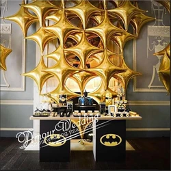 50pcs 24inch Four Star Foil Helium Balloon Baby Shower Birthday Theme Party Wedding Decoration Valentine's Air Globos Kids Toys