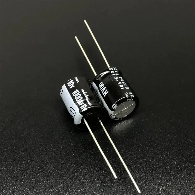 10pcs/100pcs 1000uF 10V NICHICON HV SERIES 10x12.5 Ripple ต่ำต่ำความต้านทาน 10V1000uF อลูมิเนียม Electrolytic Capacitor