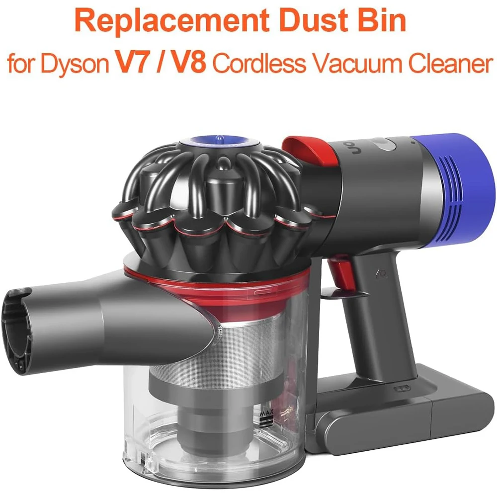 For Dyson V7 V8 Vacuum Cleaner Dust Bucket Bin Garbage Bin Motor Main Dust Collection Cyclone Bin