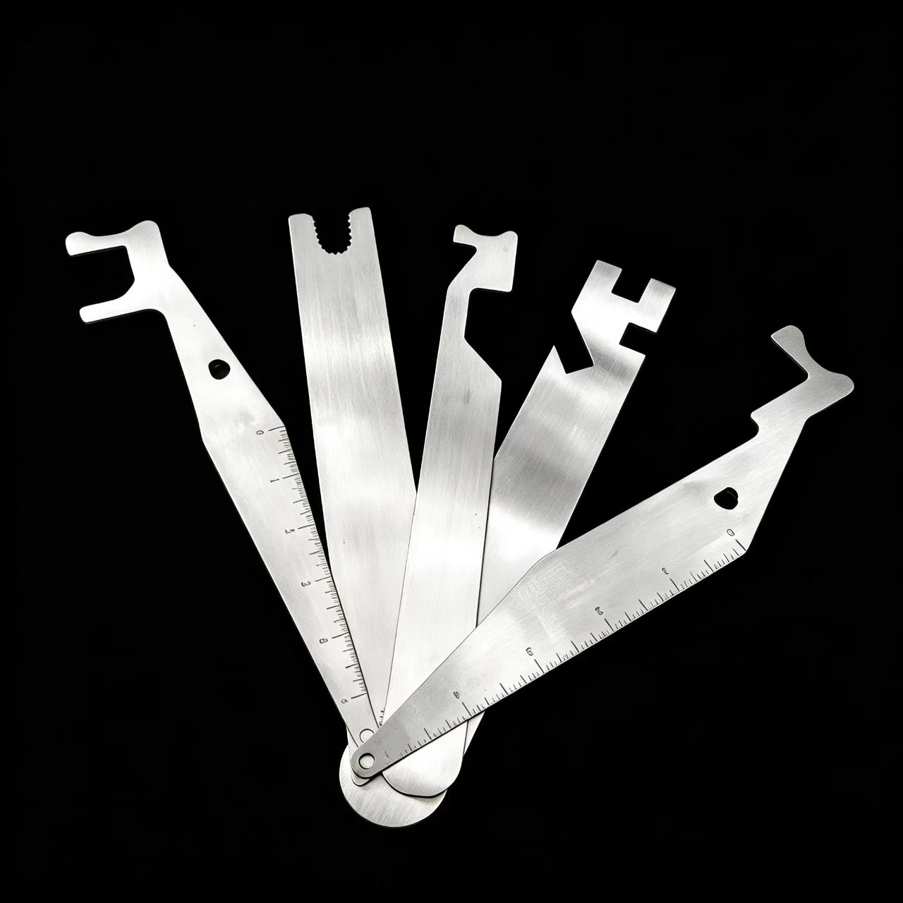 Firefighter Tools Kit: Spring Steel, 5-Pack, Spring Steel Multitools Multipurpose Leverage Tool Multi Functional Pry Bar Tools