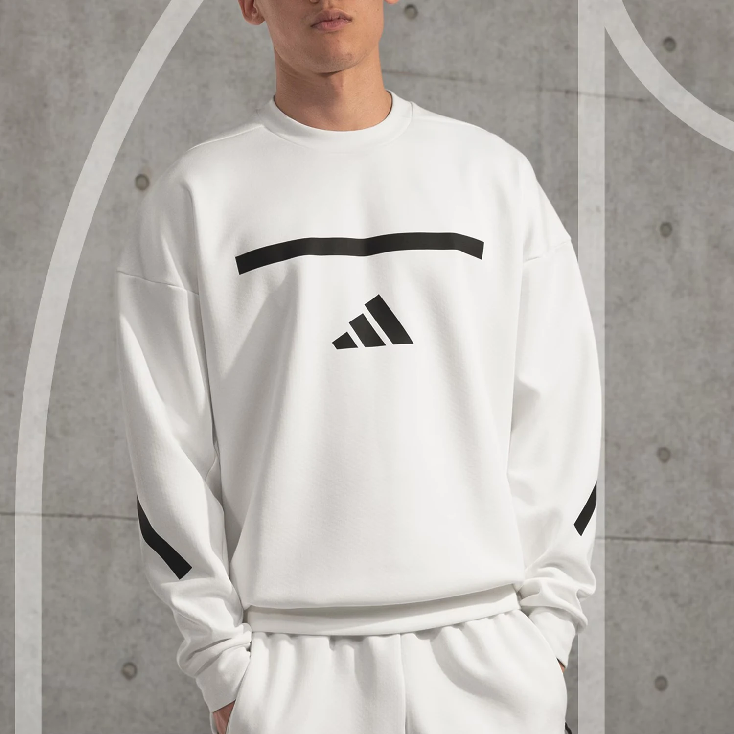 Adidas Official Authentic M Z.N.E. CRW Men's Sports Training Hoodie JF2451
