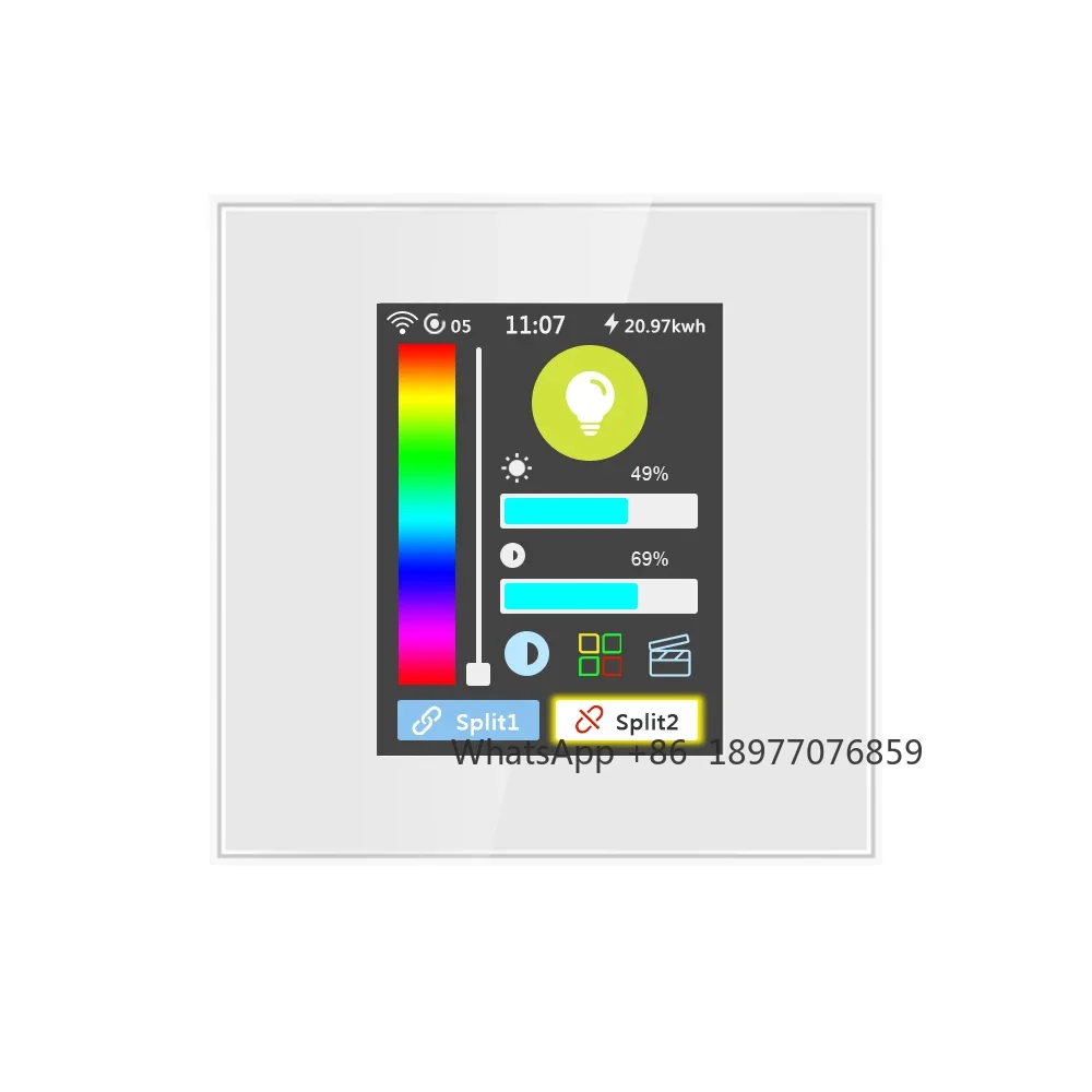 Lanbon LCD Touch LED Light Strip Smart Switch Works with Smart HomeKit WiFi Zigbee Voice Control Google Alexa