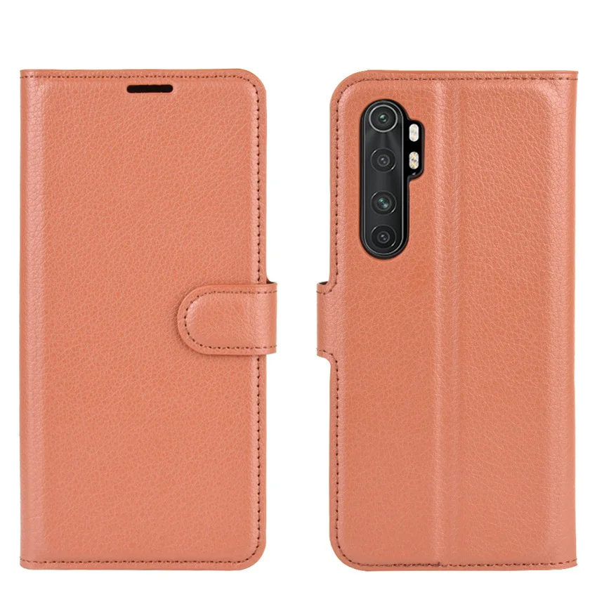 Funda con tapa para Xiaomi Mi Note 10 Lite, funda de cuero de alta calidad con soporte para tarjetas