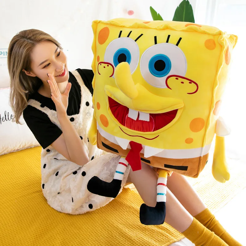 New Kawaii 45/60cm Spongebob Plush Toy New Cartoon Doll Girl Cute Cute Doll Birthday Gift Doll Girl Christmas Gift