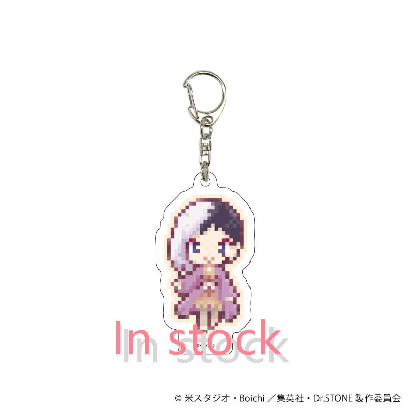 Hot sell Anime Peripheral Dr.Stone Ukyo Saionji Gen Cute and Sweet Asagiri Senku Ishigami Acrylic Keychain Pendant Ornamen Gift