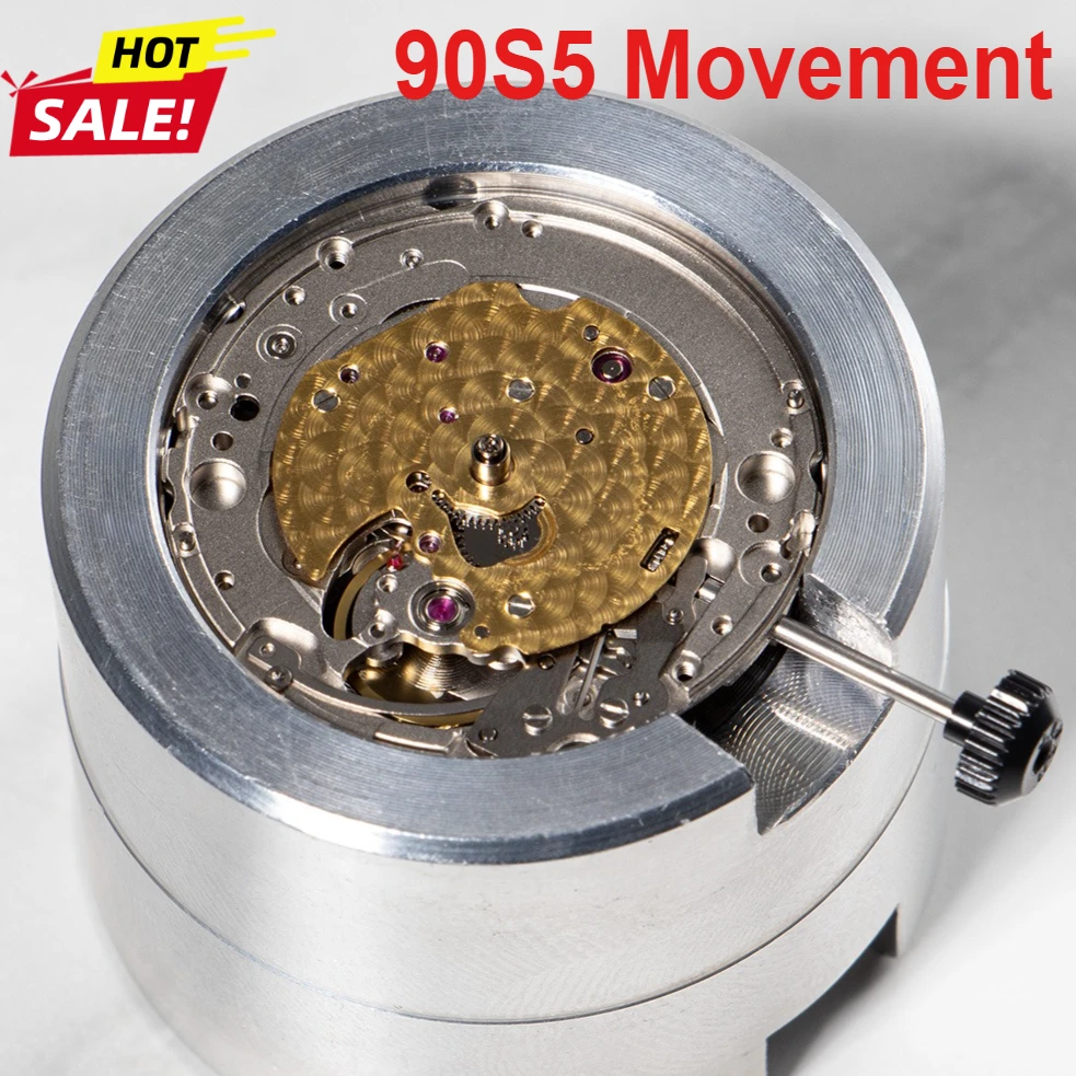 

Механизм для часов 90S5, автоматический, механический, 24 камня, 3 стрелки, для замены деталей механического механизма 90S5