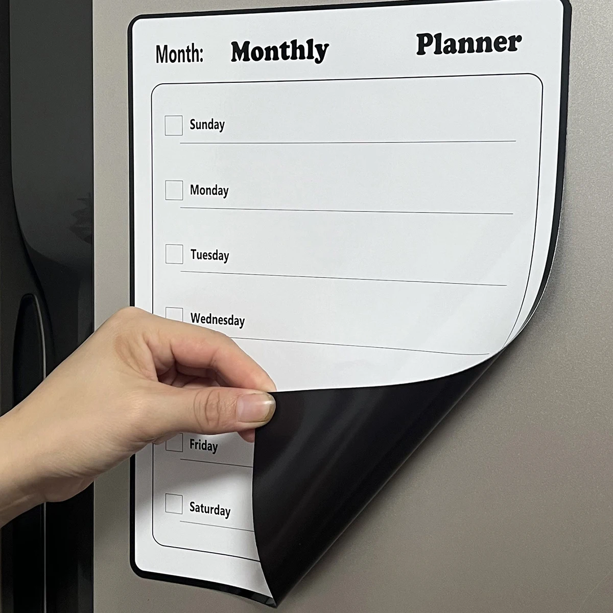 1 magnetic refrigerator sticker message board with erasable soft whiteboard sticker weekly schedule