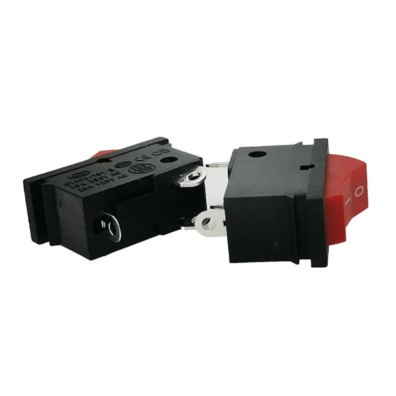 Electric Hair Blower Rocker Switch Hair Dryer Parts 3 Pin 3 Position Rocker Switch ON/Off Rocker Switch Black Red