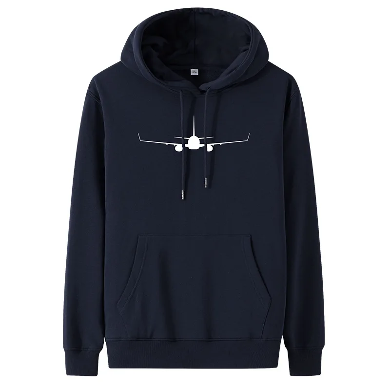 Factory Airliner Pattern Men's Hooded Sweatshirts,Spring and Autumn Models Casual Designer Brand Jackets Hip-hop Hat Pullovers