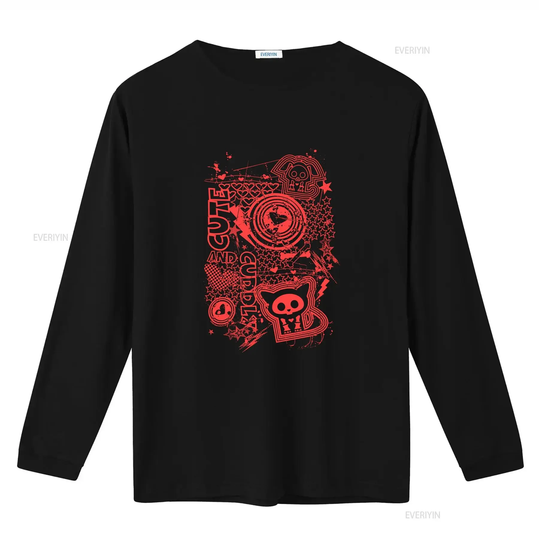 Skelanimals Cute And Cuddly Red Vintage Faded Pet Icons T Shirt vintage Washed Soft Stretched Slightly Top For Everyday Wear