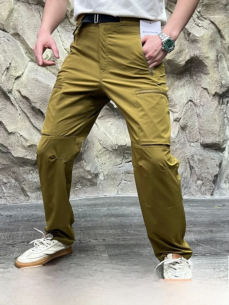 

Легкие Sli 3D Bionic Stereo Cut, весенне-осенние мужские уличные функциональные ветрозащитные повседневные брюки, прямые нейлоновые брюки