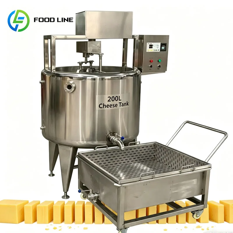 Milk Cheese Fermentation Tank Cheese Vat Dairy Curd Processing Mixing Machine Customized