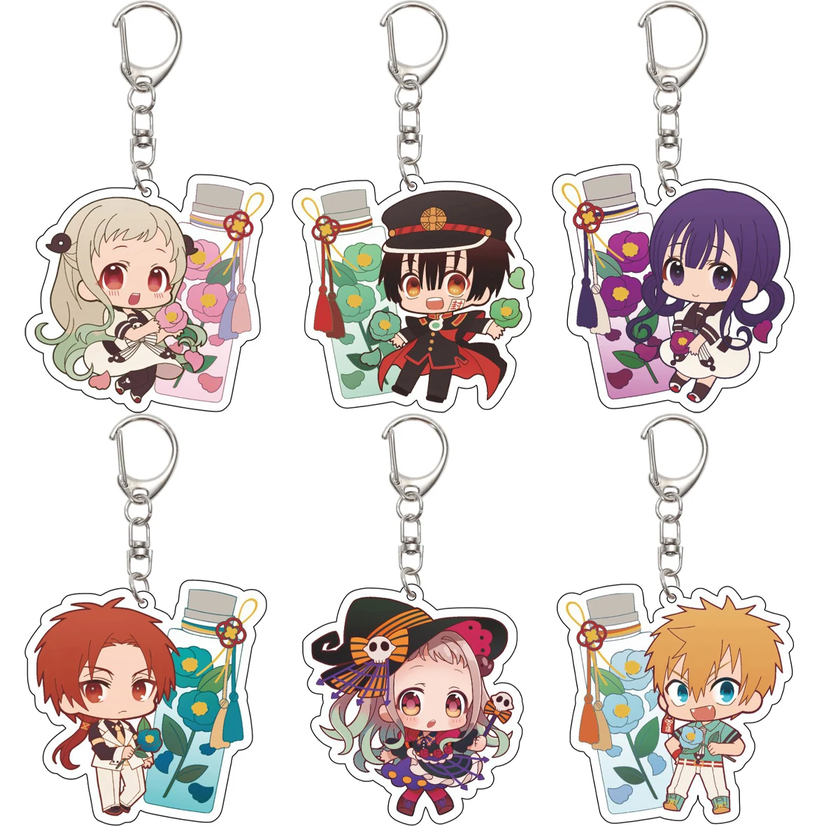 

55MM Acrylic Keychain Anime ‌Toilet-bound Hanako-kun Hanako Yashiro Nene‌ Yugi Tsukasa Mitsuba Nanamine Sakura Cute Gifts