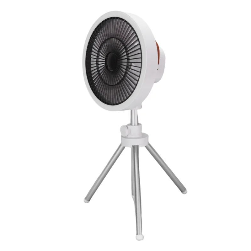 

3 In 1 Portable Camping Fan With Tripod Stand 3 Speed Oscillating Outdoor Fan LED Light Power Bank Phone Charger Tent Fishing